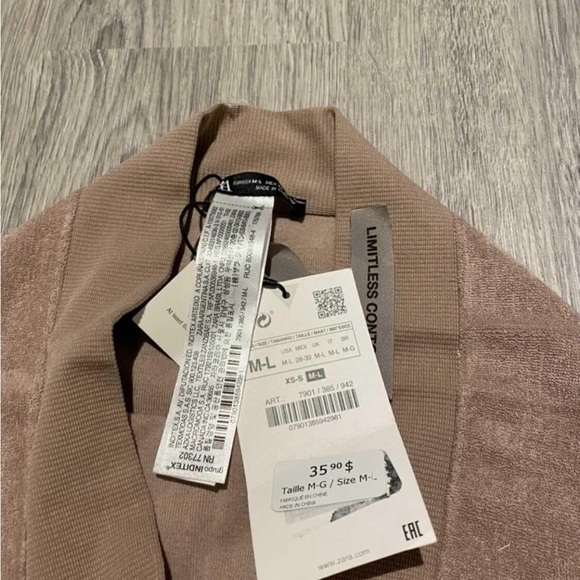 Zara Terry Midi Skirt - Picture 2 of 2